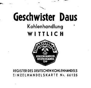 Kohlenhandlung Daus Wittlich